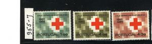 PORTUGAL. 1965 RED CROSS #955 - 957 MNH