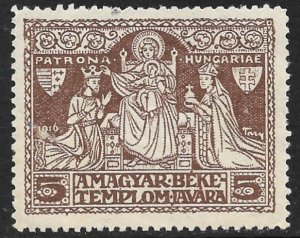 HUNGARY 1916 WW1 5f Madonna and Child Charity Stamp MH