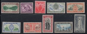 New |Zeaand Sc 247-257 1946 Peace stamp set mint NH