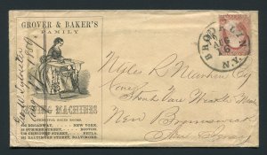 1859 Grover & Baker Sewing Machines - Brooklyn, New York to New Brunswick, NJ
