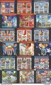 2017 Guinea-Bissau Music Cinema Beatles Transport World War Ii 9+9 ** Fd0246-54