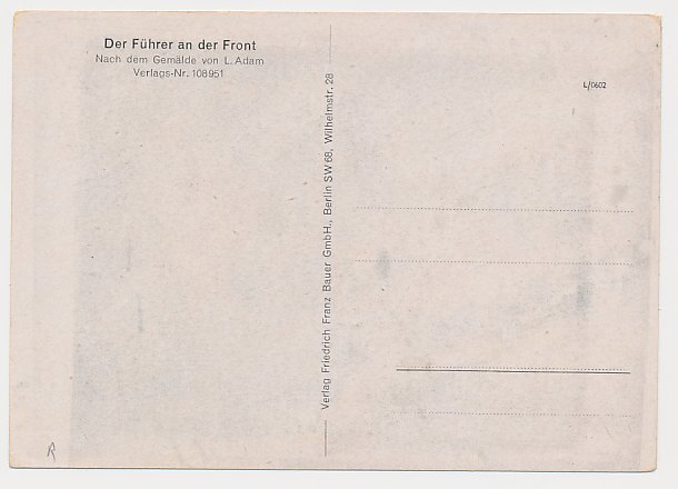 Postcard Deutsches Reich / Germany Adolf Hitler