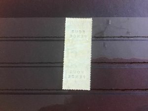 Antigua 1870 BF4 MNH 4 Pence Stamp Duty Stamp R39484