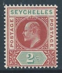 Seychelles #38 NH 2c King Edward VII - Wmk. 2