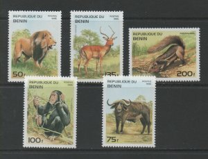 Thematic Stamps Animals - BENIN 1995 MAMMALS 5v 1315/19 mint