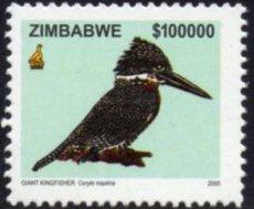 Zimbabwe - 2005 Birds $100000 Kingfisher MNH** SG 1155