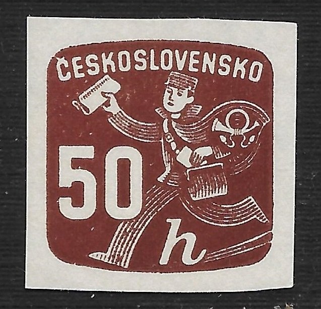 Czechoslovakia #P34 50h Newspaper Delivery Boy