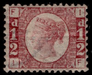 GB QV SG49, ½d rose plate 5, M MINT. Cat £110. IF