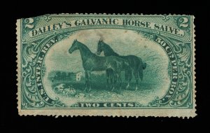 GENUINE #RS73a PRIVATE DIE DALLEY'S HORSE MEDICINE PRINTED ON OLD PAPER #14381