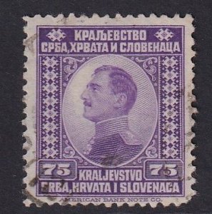 Yugoslavia   #9  used 1921  King Alexander  75p