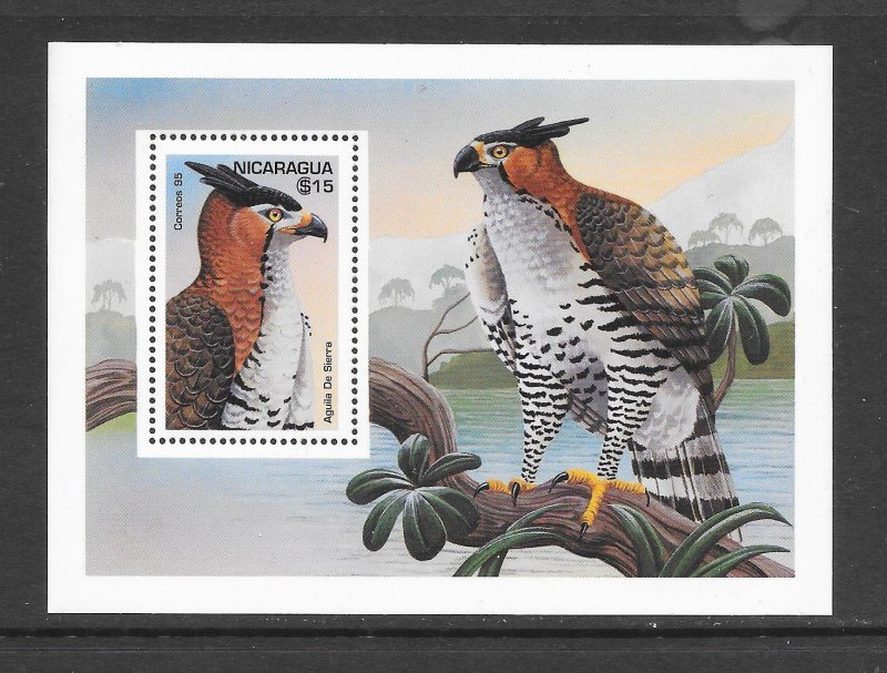 BIRDS-NICARAGUA #2112 EAGLE S/S MNH