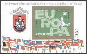 Hungary Sc# C376 MNH Souvenir Sheet (IMPERF) 1977 Europa