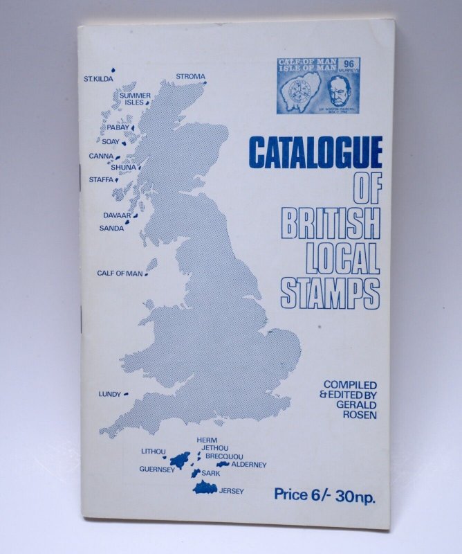 Catalogue of British Local Stamps Gerald Rosen Paperback Philatelic Book