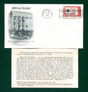 1961 Civil War Anniversary Cover - Order of the Arrow 