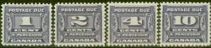 Canada 1933-34 P.Due set of 4 SGD14-17 V.F Lightly Mtd Mint