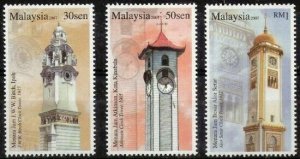 *FREE SHIP Historical Clock Tower II Malaysia 2007 Architecture (stamp) MNH