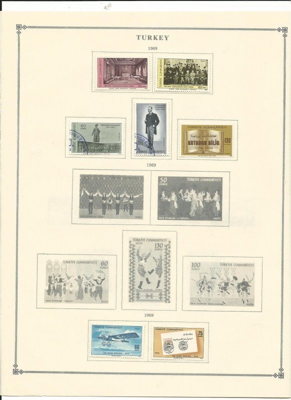Turkey Collection 1969-72 & Semi's on 11 Scott International Pages