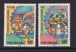 United Nations Vienna  #88-89  MNH 1989  world bank