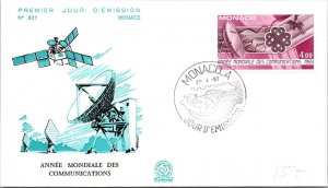 Monaco FDC 1983 SC #1375 World Communications Year - J21210