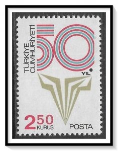 Turkey #1957 Anniversary Of Republic MNH