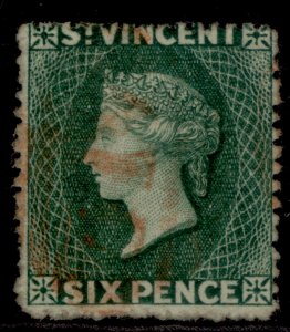 ST. VINCENT QV SG19, 6d dull blue-green, FINE USED. Cat £50.