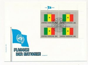 D112976 Flag Series Senegal FDC United Nations New York Bureau