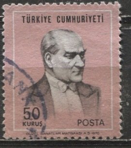 Turkey 1970: Sc. # 1836; Used Single Stamp