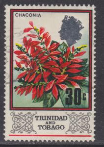 Trinidad & Tobago 154 Wild Poinsettia, Chaconia 1969