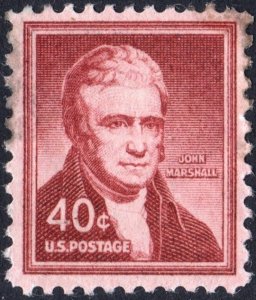 SC#1050 40¢ John Marshall (1955) MNH/Tone