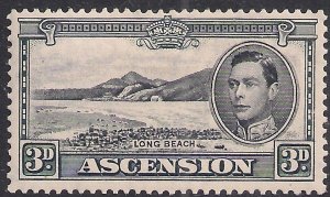 Ascension Island 1940 KGV1 3d Grey & Black MM P13 1/2 SG 42a ( M1447 )