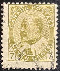 Canada #92 Used 7c King Edward VII 1903 [B17.7.2]