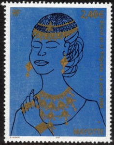 MAYOTTE 2004 Gold Jewelry; Scott 206; MNH
