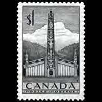 CANADA 1953 - Scott# 321 Totem Pole Set of 1 NH