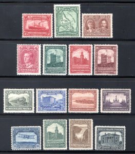 Scott 145-159 Newfoundland Set, MNH-MH, with #156 MNH, XF/SUPERB, Canada