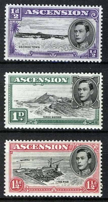 Ascension 1938 1/2-15d George VI perf 13 VF MNH