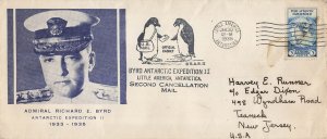 BYRD ANTARCTIC EXPEDITION II 1935 - 1st Jacques Minkus cachet