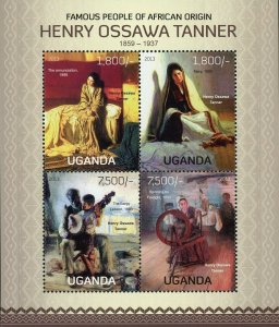 Henry Ossawa Tanner Stamp African American Artist The Banjo Lesson S/S MNH #3095