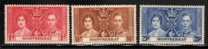 Montserrat # 89-91 ~ Cplt Set of 3 ~ Unused, HMR