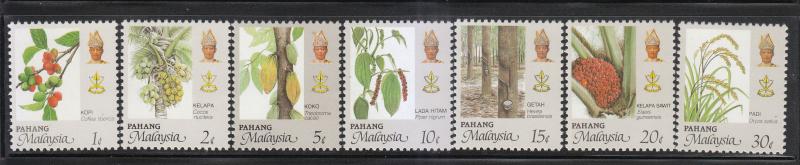 Malaysiai Pahang 1986 Sc 112-8 Agro Products MNH