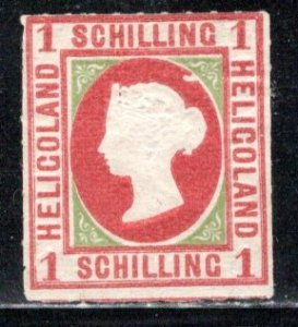 German States Heligoland Scott # 2, mint hr, type III, reprint