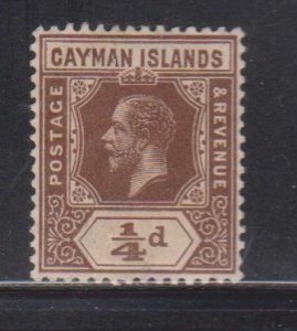 CAYMAN ISLANDS Scott # 32 MH - KGV Definitive