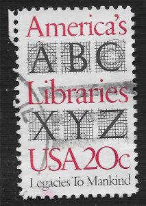 US #2015 20c America's Libraries