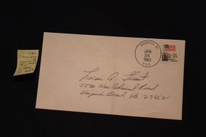 Scott US 1895 on cover (experimental PM Tidewater VA) to VA Beach (#949)