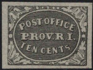 US #  10x1 SCV $725   10c Providence, RI,  VF/XF mint no gum, nicely centered...