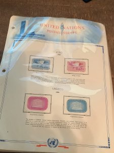 UNITED NATIONS MINT COLLECTION ON ALBUM PAGES