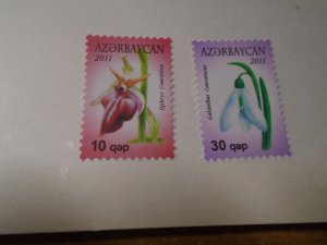 A zerbaijan  # 951-52   MNH   Flowers