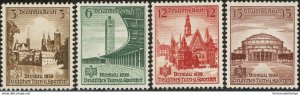 GERMANY - SC#486-489 Fascism Gymnastics Sports Breslau (1938) MNH