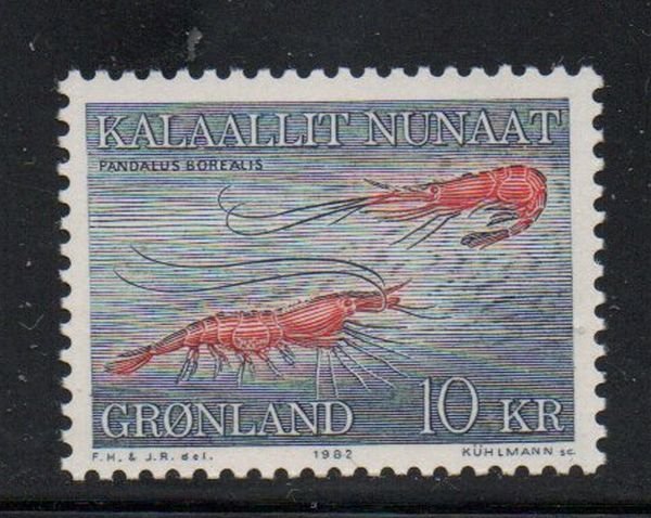 Greenland Sc 136 1981 Shrimp stamp mint NH