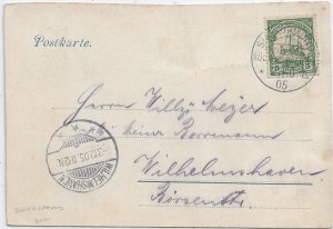 1905 Swakopmund, German South West Africa to Wilhelmhaven, Germany