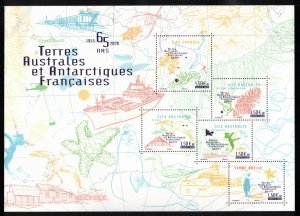 FRENCH ANTARCTIC 2020 Maps; Scott 641; MNH
